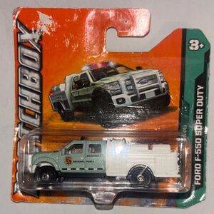 Matchbox Ford F-550 Super Duty National Parks Toy Truck - Green and White